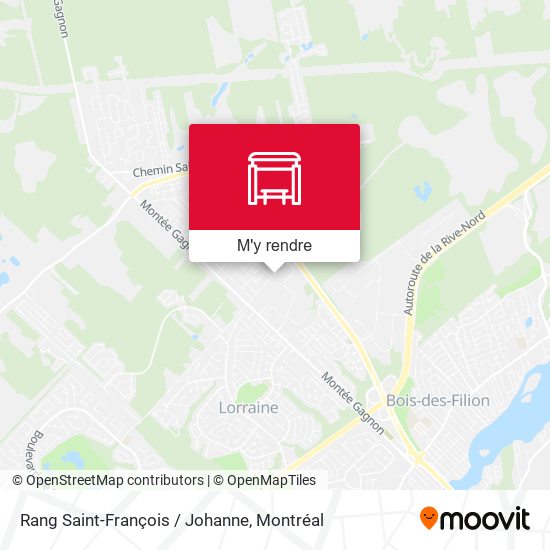 Rang Saint-François / Johanne plan