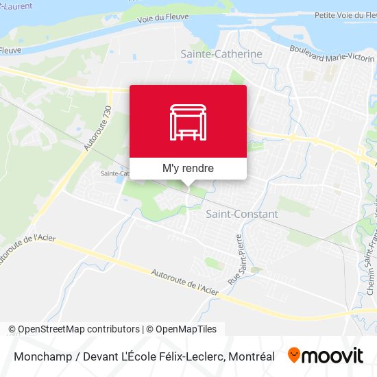 Monchamp / Devant L'École Félix-Leclerc plan