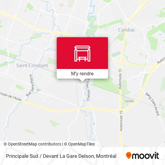 Principale Sud / Devant La Gare Delson plan