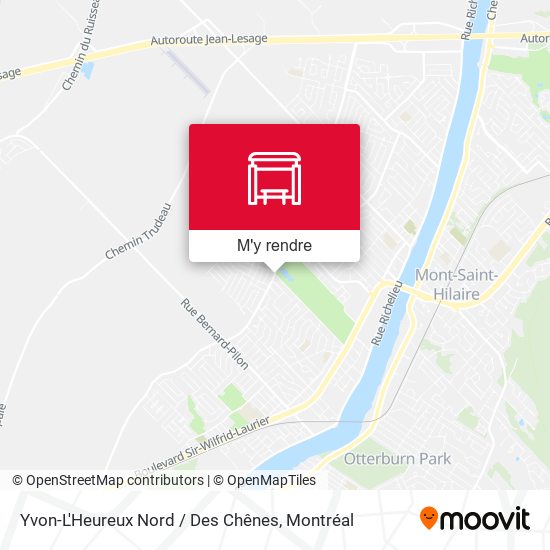 Yvon-L'Heureux Nord / Des Chênes plan