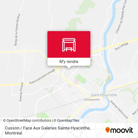 Cusson / Face Aux Galeries Sainte-Hyacinthe plan
