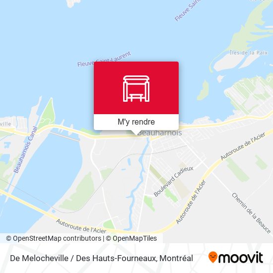 De Melocheville / Des Hauts-Fourneaux plan