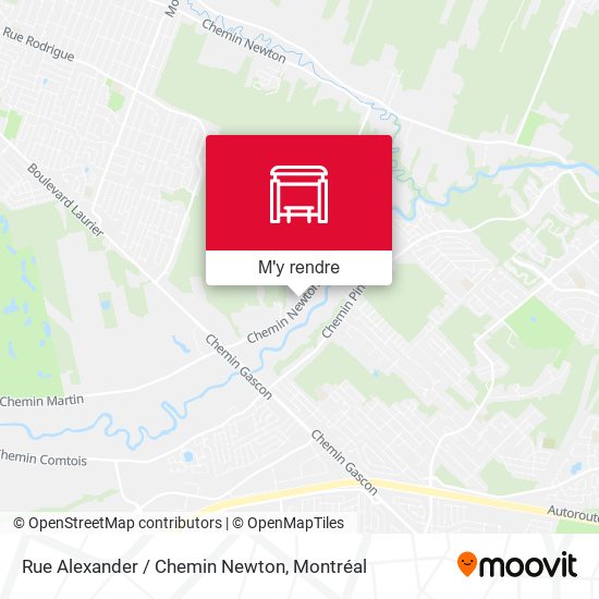 Rue Alexander / Chemin Newton plan