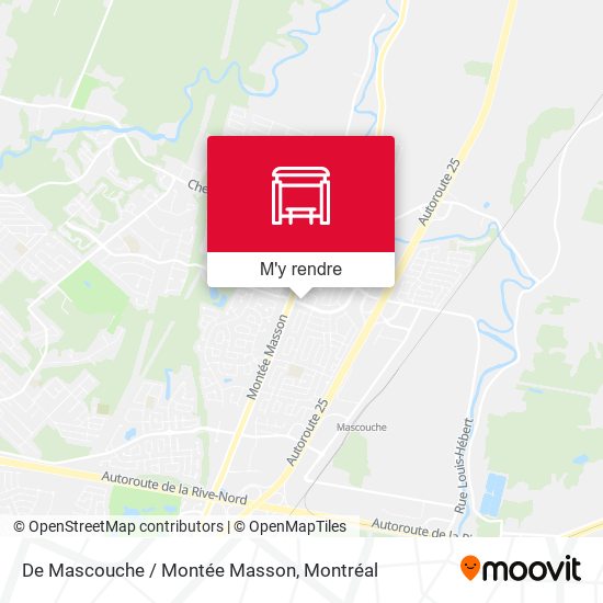 De Mascouche / Montée Masson plan