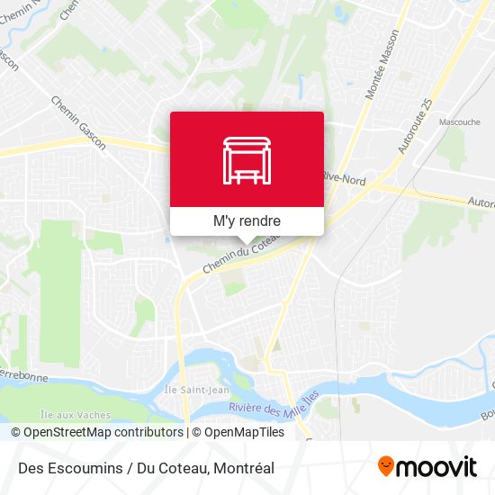 Des Escoumins / Du Coteau plan