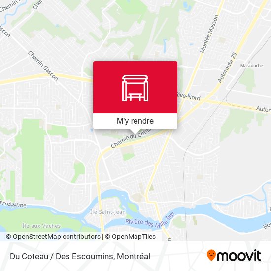 Du Coteau / Des Escoumins plan
