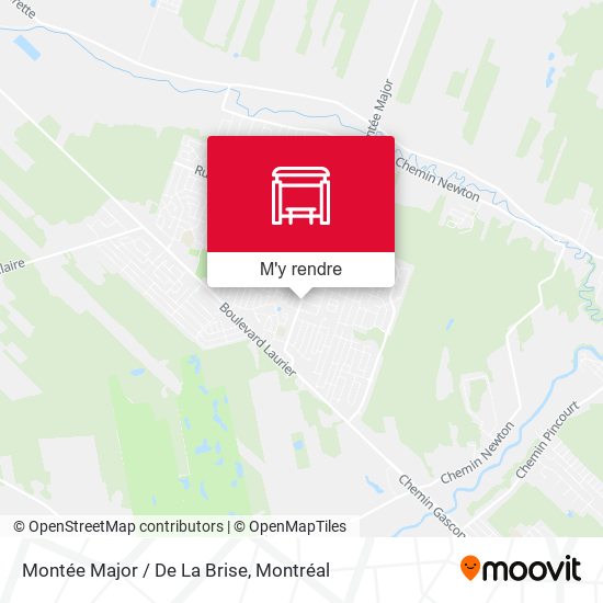 Montée Major / De La Brise plan