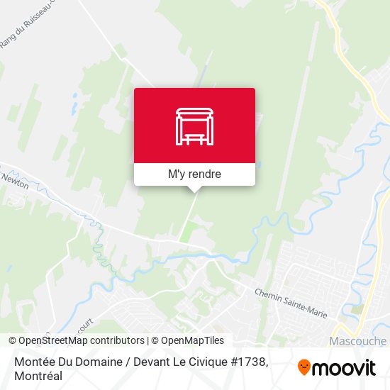 Montée Du Domaine / Devant Le Civique #1738 plan