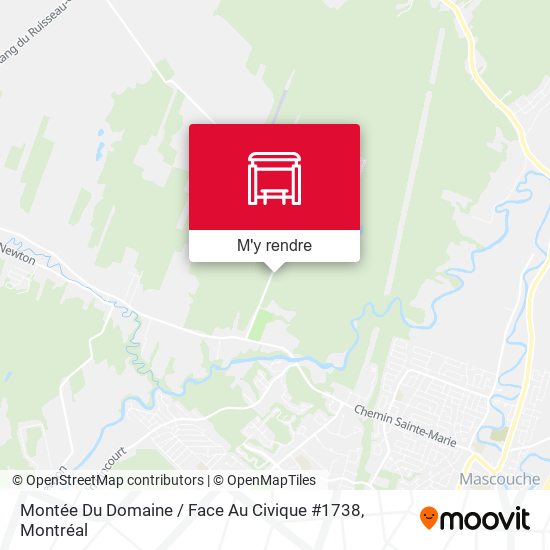 Montée Du Domaine / Face Au Civique #1738 plan