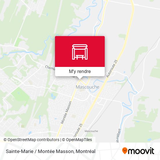 Sainte-Marie / Montée Masson plan