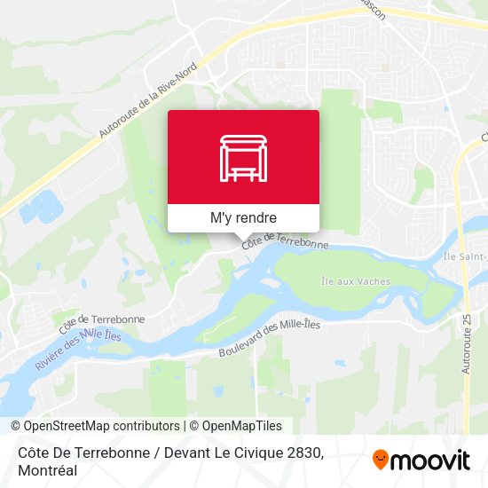 Côte De Terrebonne / Devant Le Civique 2830 plan