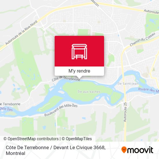 Côte De Terrebonne / Devant Le Civique 3668 plan