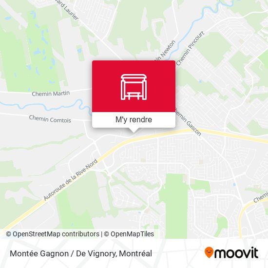 Montée Gagnon / De Vignory plan
