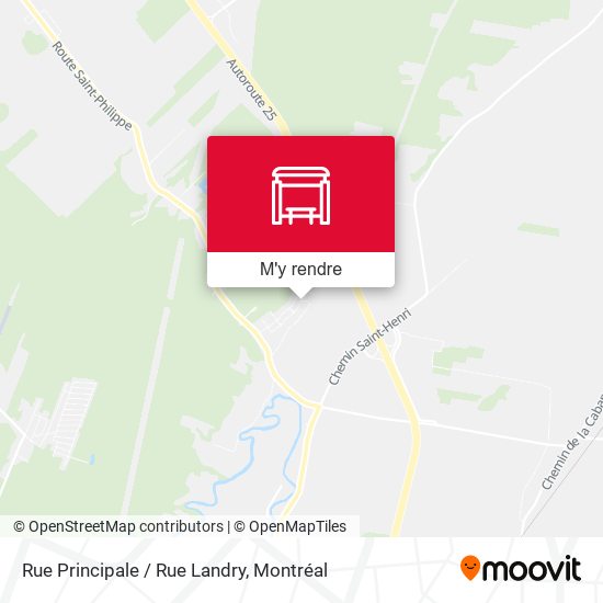 Rue Principale / Rue Landry plan