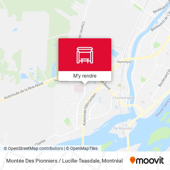 Montée Des Pionniers / Lucille-Teasdale plan