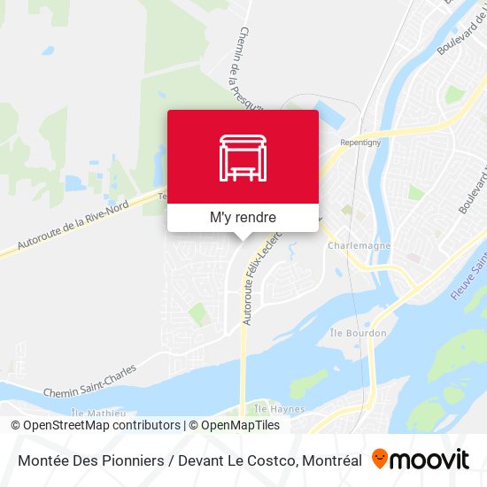 Montée Des Pionniers / Devant Le Costco plan