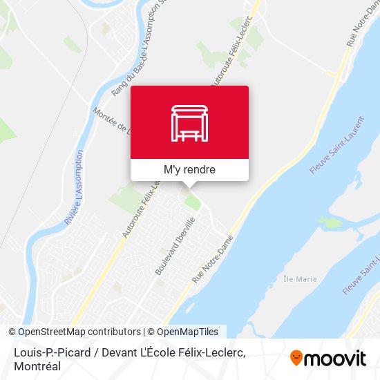 Louis-P.-Picard / Devant L'École Félix-Leclerc plan