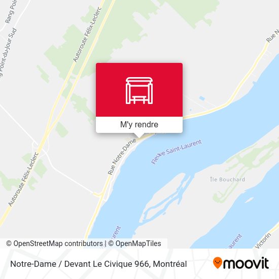 Notre-Dame / Devant Le Civique 966 plan