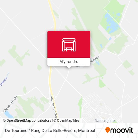 De Touraine / Rang De La Belle-Rivière plan