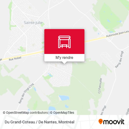 Du Grand-Coteau / De Nantes plan