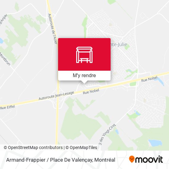 Armand-Frappier / Place De Valençay plan