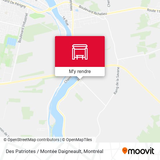 Des Patriotes / Montée Daigneault plan