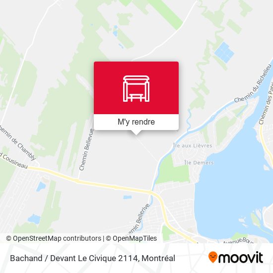 Bachand / Devant Le Civique 2114 plan