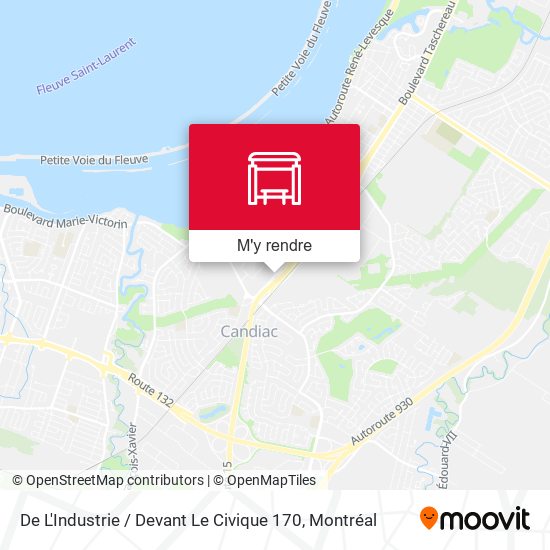 De L'Industrie / Devant Le Civique 170 plan