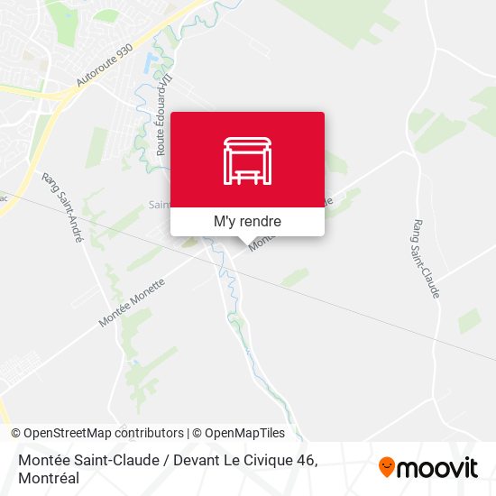 Montée Saint-Claude / Devant Le Civique 46 plan