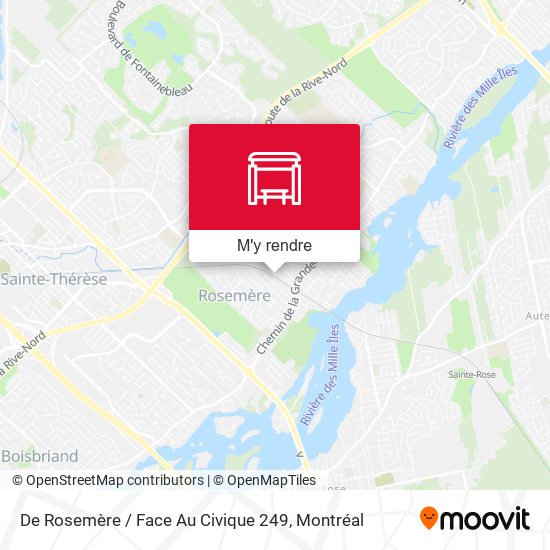 De Rosemère / Face Au Civique 249 plan