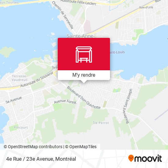 4e Rue / 23e Avenue plan