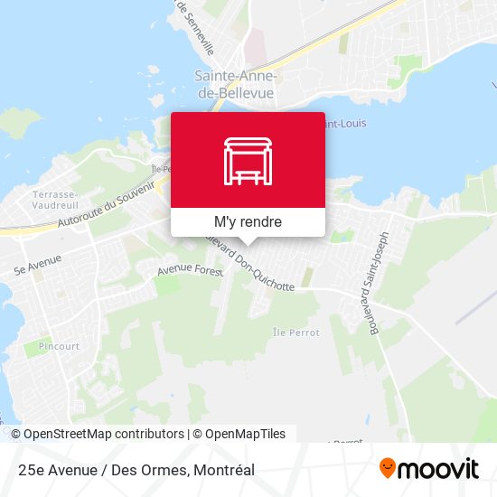 25e Avenue / Des Ormes plan