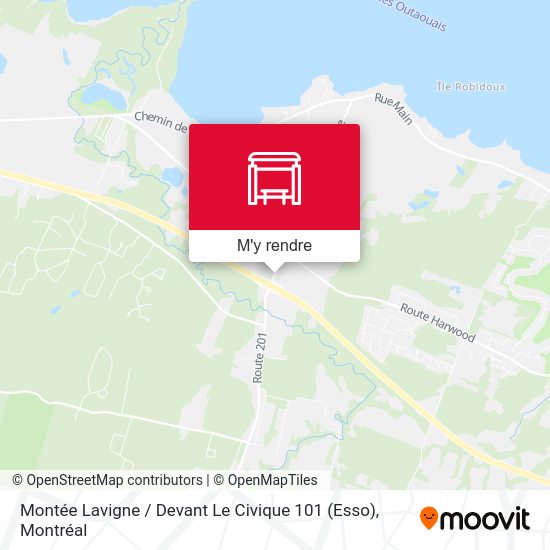 Montée Lavigne / Devant Le Civique 101 (Esso) plan
