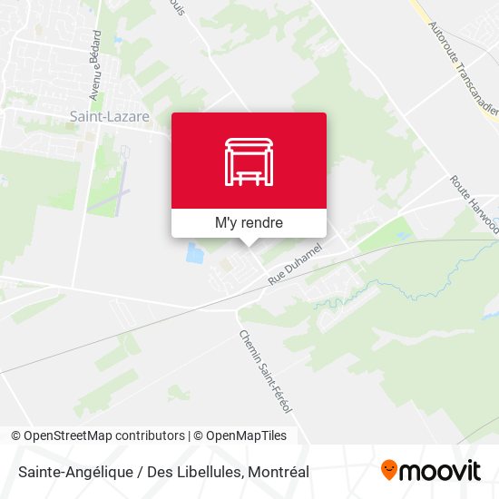 Sainte-Angélique / Des Libellules plan