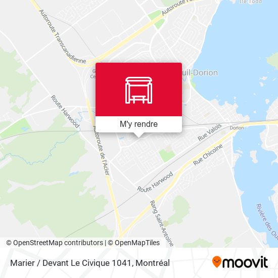 Marier / Devant Le Civique 1041 plan
