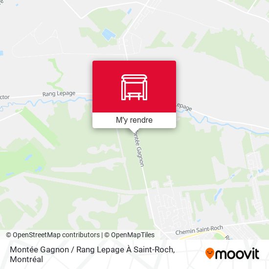 Montée Gagnon / Rang Lepage À Saint-Roch plan