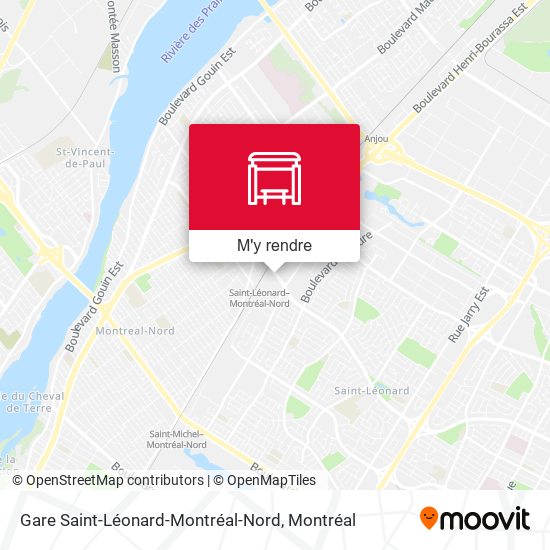 Gare Saint-Léonard-Montréal-Nord plan