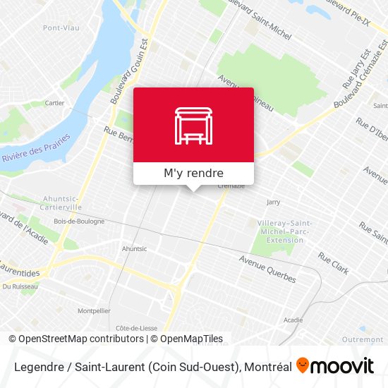 Legendre / Saint-Laurent (Coin Sud-Ouest) plan