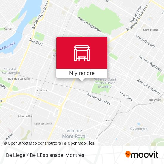 De Liège / De L'Esplanade plan