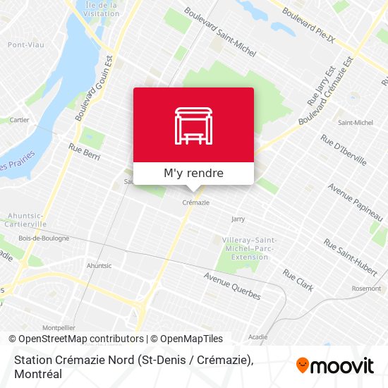 Station Crémazie Nord (St-Denis / Crémazie) plan