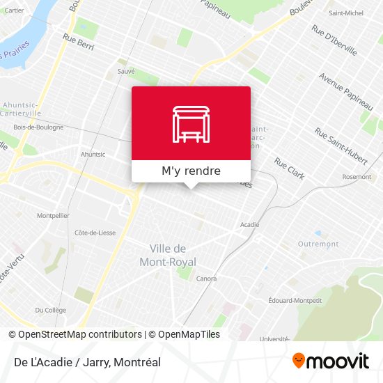 De L'Acadie / Jarry plan