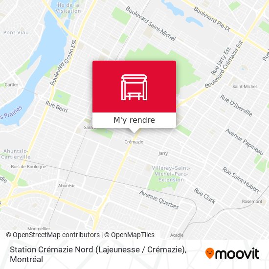 Station Crémazie Nord (Lajeunesse / Crémazie) plan