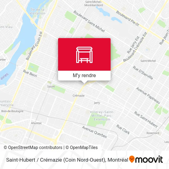 Saint-Hubert / Crémazie (Coin Nord-Ouest) plan
