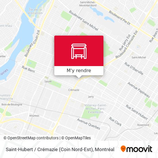 Saint-Hubert / Crémazie (Coin Nord-Est) plan