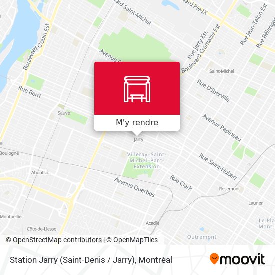 Station Jarry (Saint-Denis / Jarry) plan