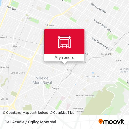 De L'Acadie / Ogilvy plan
