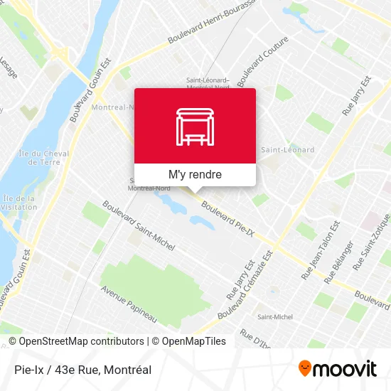 Pie-Ix / 43e Rue plan