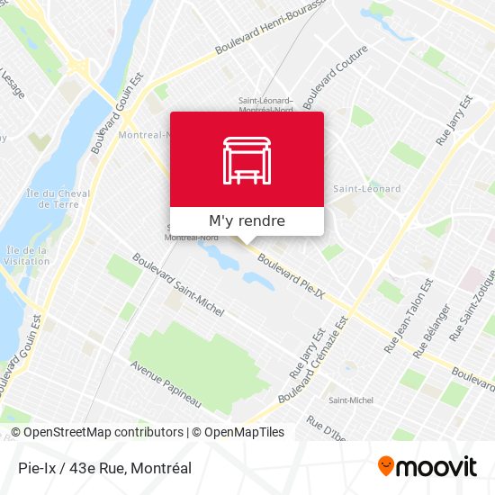 Pie-Ix / 43e Rue plan