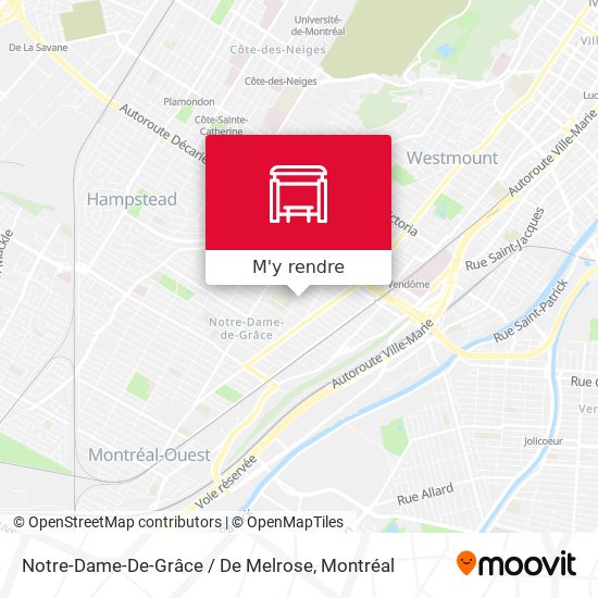 Notre-Dame-De-Grâce / De Melrose plan