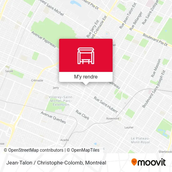 Jean-Talon / Christophe-Colomb plan
